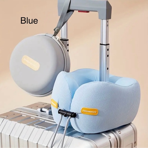 Premium Memory Foam Travel Neck Pillow with Case – Multiple Colors - Picture 6 of 8